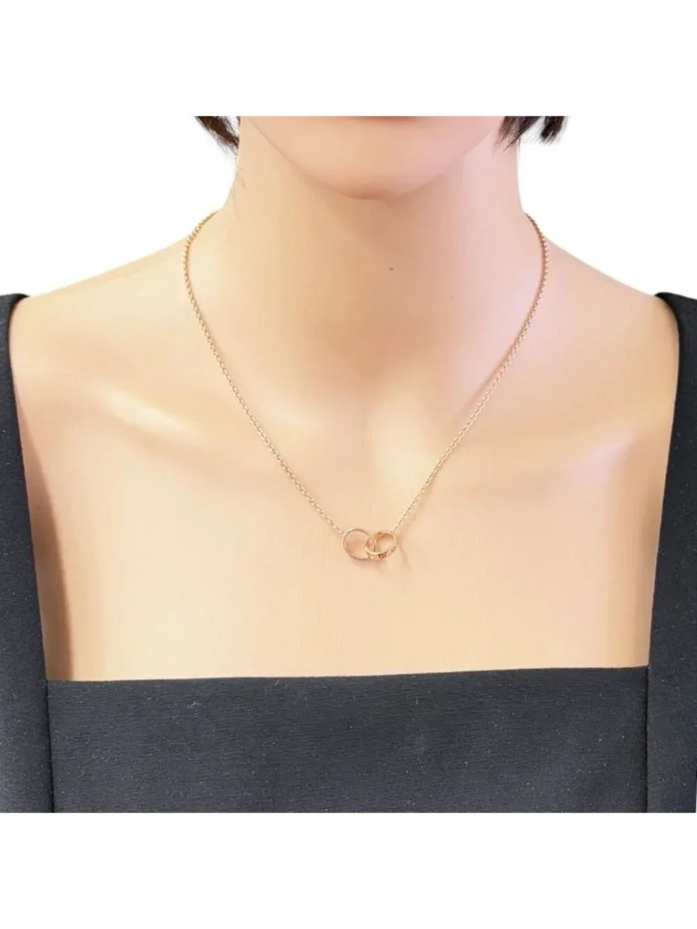 Cartier Baby Love Necklace 18k Pink Gold Vintage